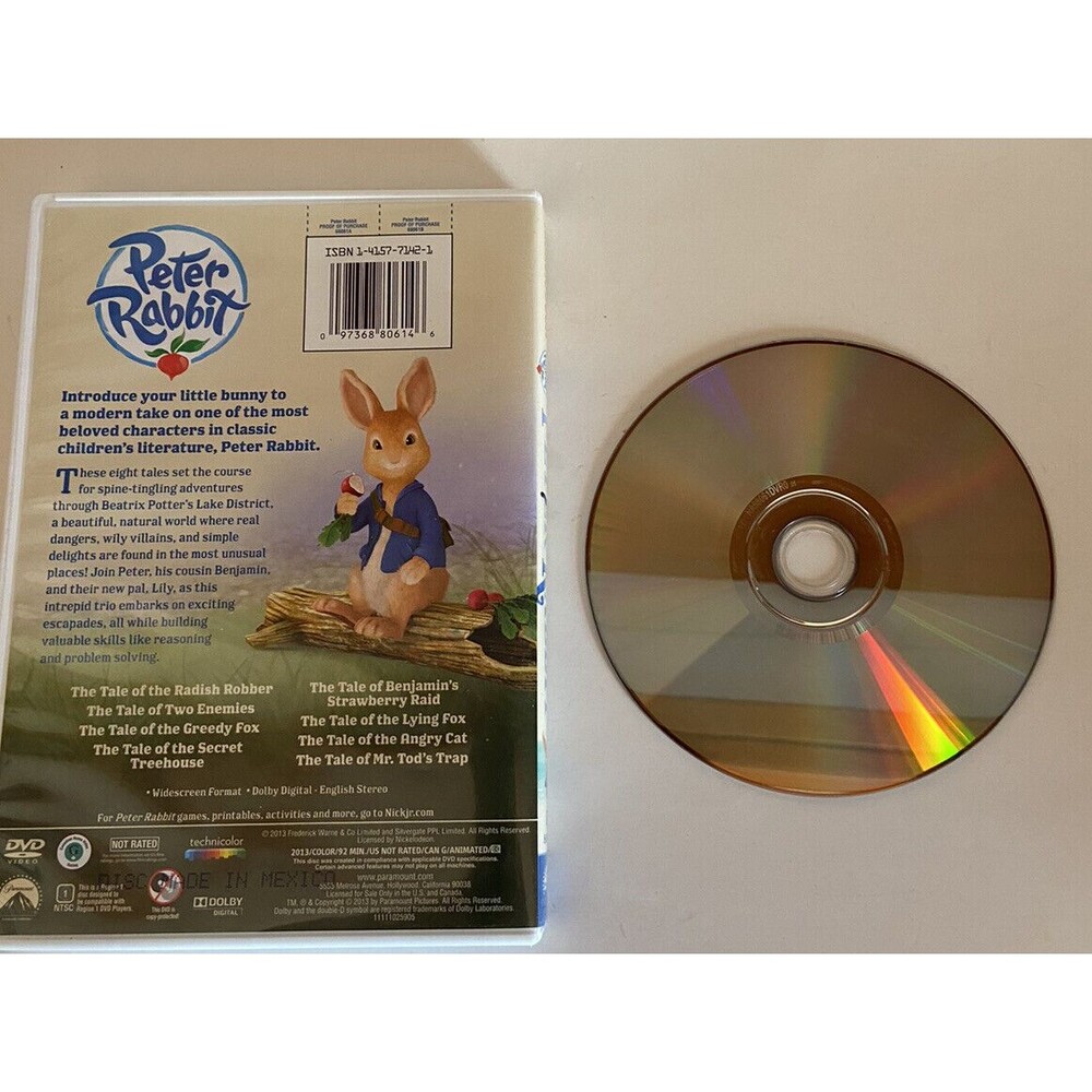 Peter Rabbit Dvd 2014 In Tall Case - Picture 3 of 3